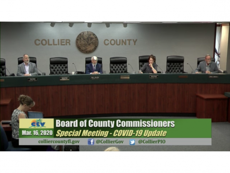 Collier Board of County Commissioners Holds Emergency Meeting
