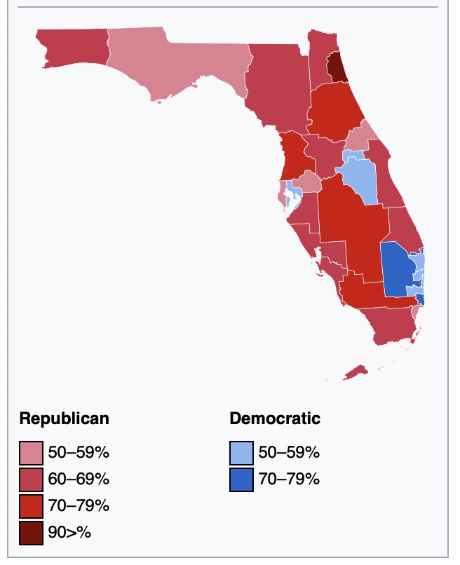Map: Florida 2022 US House Elections/Wikimedia Commons