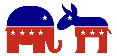 elephant donkey Republican Democrat