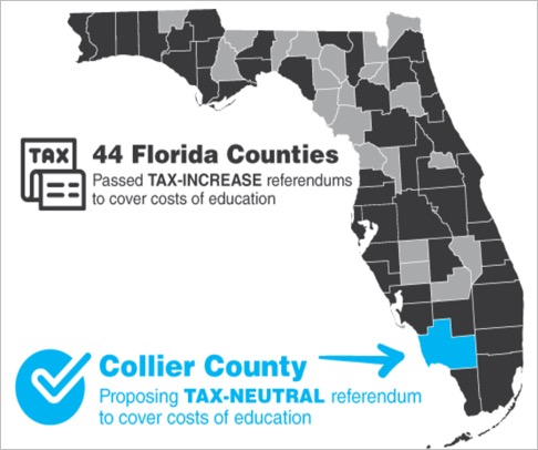44 counties increased taxes for schools